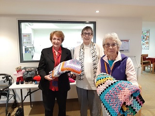Twilight Aged Care Makes Winter Knitting Donation to Women’s Shelter