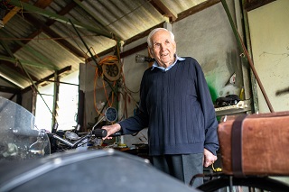 99-year-old Ronald Gives Vintage Motorcycles New Life
