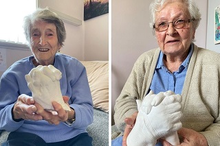 Residents at Catholic Healthcare’s Blakeney Lodge Make Exquisite Hand Moulds