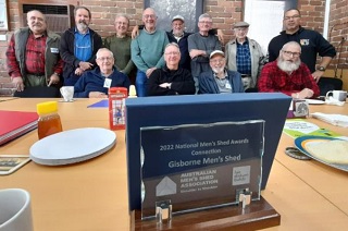 The Gisborne Men’s Shed Win an Award for Their Top Shelf