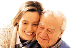 Aged Care Father and Daughter