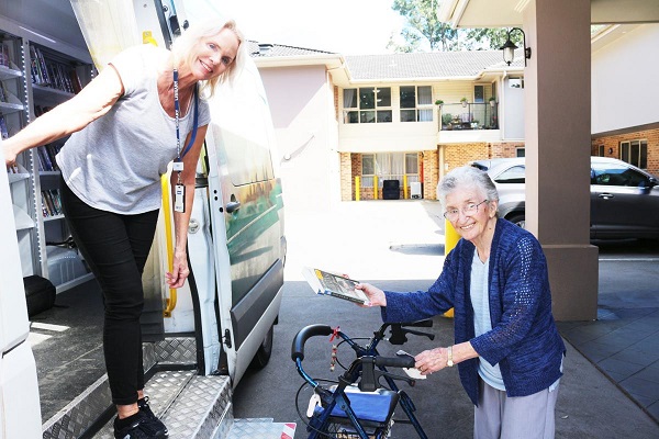 Bookworms Love Mobile Library at Christadelphian Aged Care