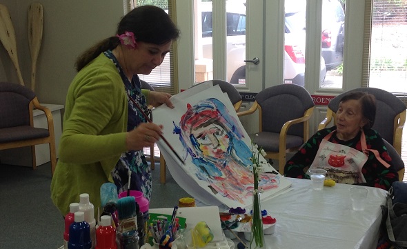 Art & Sensory Event for Dementia Clients a Success