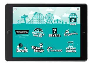 Tic tac toe with a tango twist, virtual fishing with ocean sounds and a classic maze game - all part of new app for A Better Visit