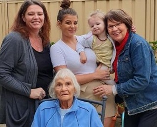 Christmas is a family affair for Mercy Place Mandurah’s great, great grandmother