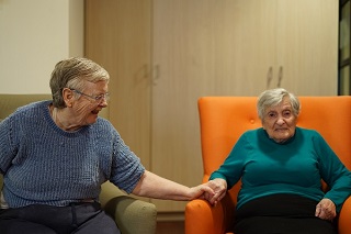 Regis Fawkner Residents Pina and Wendy Celebrate Friendship