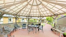Bupa-Aged-Care-Kempsey-rotunda-area-with-chairs-and-tables