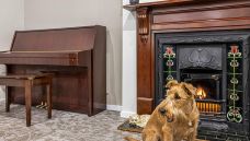 Bupa-Windsor-aged-care-lounge-with-resident-dog-and-piano